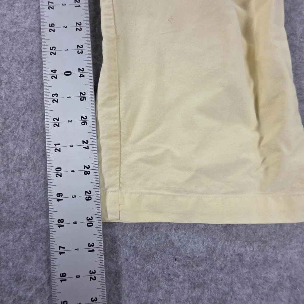 Polo Ralph Lauren Andrew Chino Pants Mens 38x32 Yellow Pleated Golf Preppy Retro